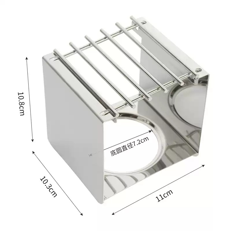 Coffee Equipment For Camping - Stalowy kwadratowy stojak na kawę, stabilny