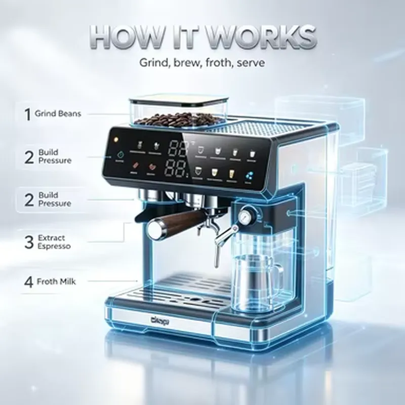 Lekki, ręczny ekspres do kawy  – Pressure Gauge Espresso recenzja i cena