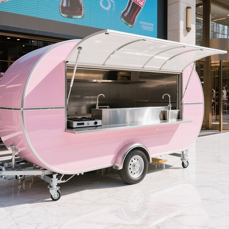 Mała mobilna przyczepa gastron – Coffee Shop Equipment Setup recenzja i cena