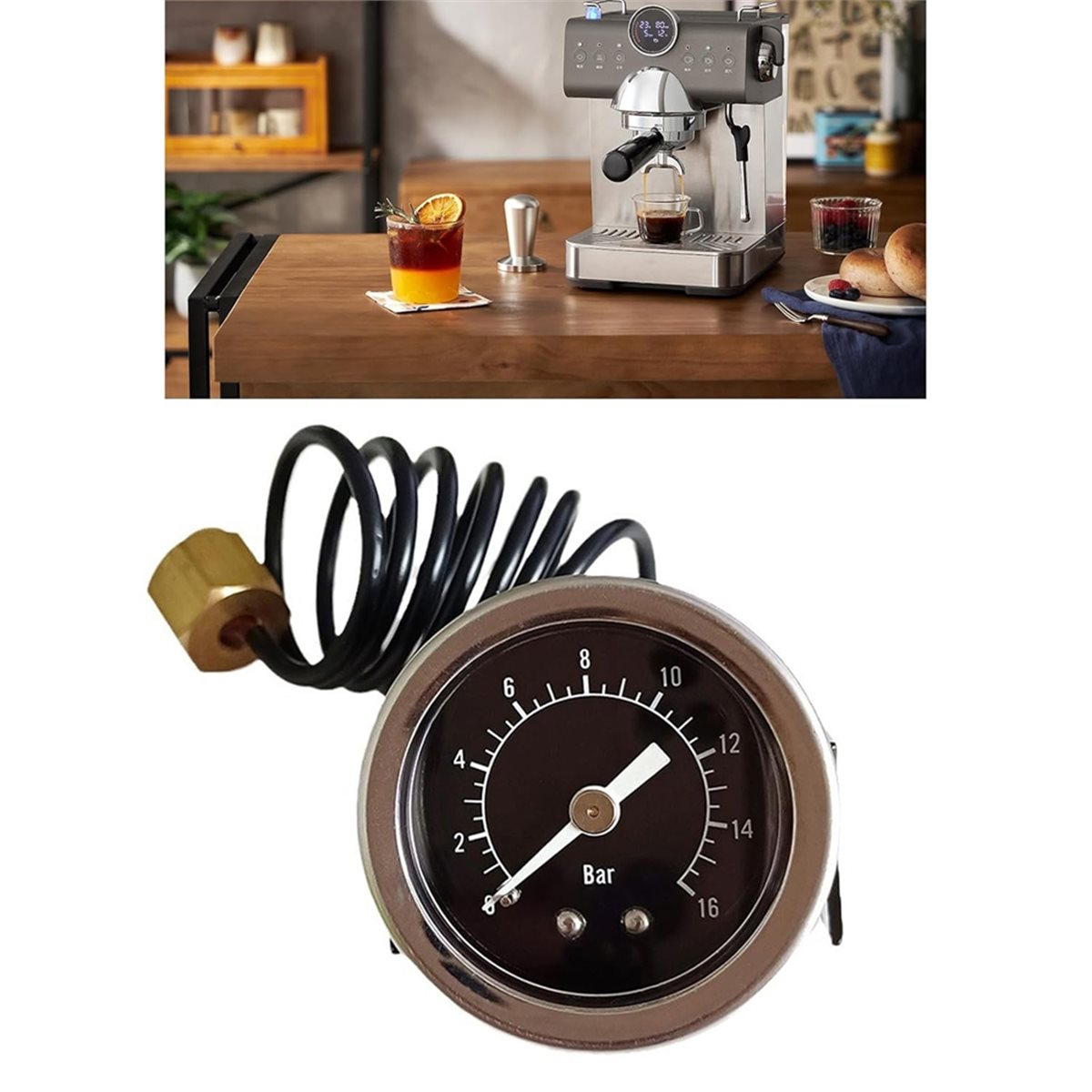 A47T Precyzyjny manometr 16 ba – Pressure Gauge Espresso recenzja i cena